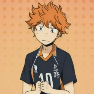 ⚰ 922dcb68 Hinata Shoyo Haikyuu!! 10 Anime, Haikyuu, Hinata, Shoyo, Volleybal, Sport, Karasuno telegram sticker