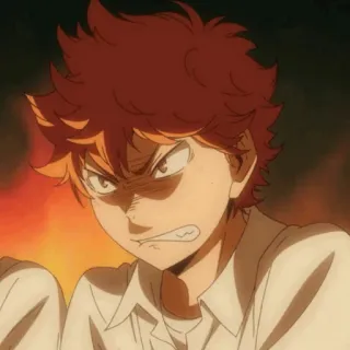 🏹 f170f2c1 Hinata Shoyo Haikyuu!! Anime, Jongen, Boos, Vastberaden, Shonen, Haikyuu, Hinata Shoyo telegram sticker