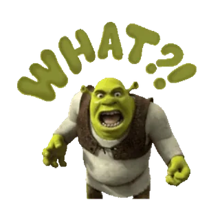 Shrek @MochaStickers whatsapp stickers