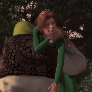 🪲 0e04c6bf Princess Fiona Shrek princesa, fiona, shrek, dibujos animados, película, dreamworks whatsapp sticker