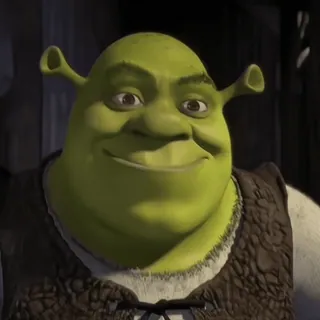 🪲 2799c911 Shrek Shrek, ogro, película, personaje, animado, verde, Dreamworks whatsapp sticker