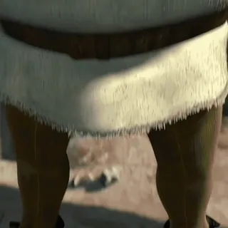 🪲 2f775b00 Shrek ogro, verde, dibujos animados, película, piernas whatsapp sticker