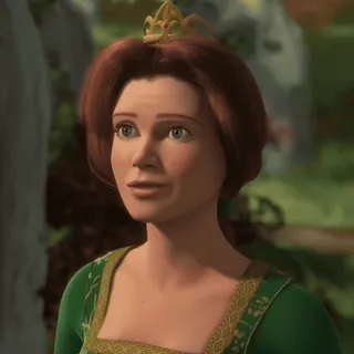 🪲 55058ded Princess Fiona Shrek princesa, fiona, shrek, dibujos animados, película, animación whatsapp sticker