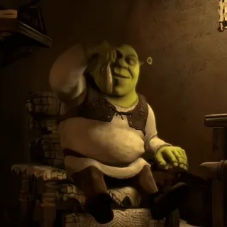 🪲 6b58fe71 Shrek Shrek, ogro, película, animada, personaje, Dreamworks whatsapp sticker