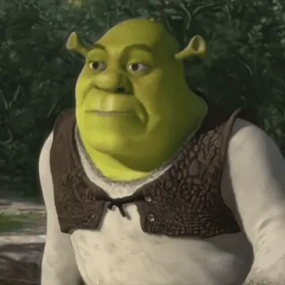 🪲 b8fc9e64 Shrek Ogro, Verde, Dibujos animados, Animado, Dreamworks, Personaje de película whatsapp sticker