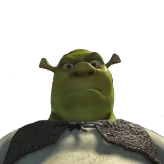 ☺️ 9771f46b Shrek Oger, grün, Cartoon, Film, Shrek whatsapp sticker