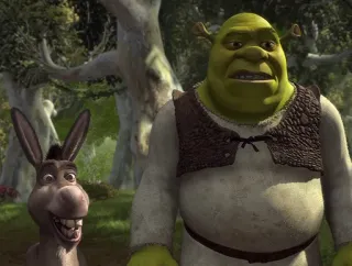 😬 3c57f48a Shrek ogro, burro, comedia, animación, película, dreamworks telegram sticker