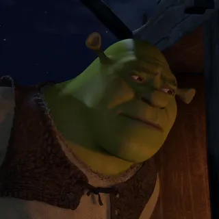 👂 54768566 Shrek ogro, animado, verde, película, personaje telegram sticker