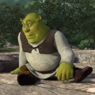 👀 96b660be Shrek ogro, dibujos animados, película, verde, cuento de hadas telegram sticker