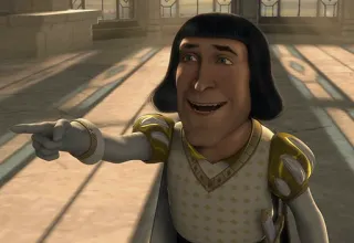 🤣 cc761eae Lord Farquaad Shrek dibujos animados, señor, Farquaad, señalando, malvado telegram sticker