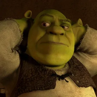 😠 dd88bd17 Shrek ogro, verde, película, animado, Dreamworks telegram sticker