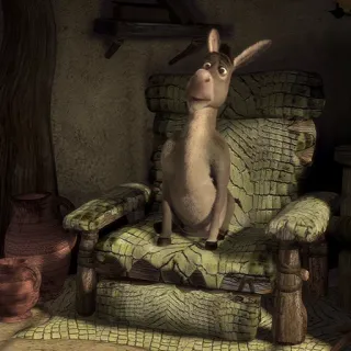 ☹️ e5bfb390 Donkey Shrek burro, Shrek, animado, dibujos animados telegram sticker