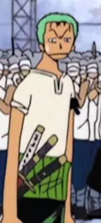 😐 590b2a81 Zoro One Piece Anime, One Piece, Roronoa Zoro, Espadachim, Piratas do Chapéu de Palha telegram sticker