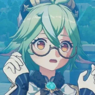 😱 ac874358 Sucrose Genshin Impact Anime, Genshin Impact, Sucrose, Personagem, Video game, Fofo, Óculos telegram sticker