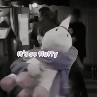 🍩 0c23e647 It's so fluffy flauschig, süß, Einhorn, Spielzeug, Plüsch telegram sticker