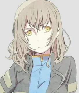 🤨 b7d8e224 Аниме, Персонаж, Девушка, Иллюстрация telegram sticker