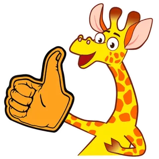 Giraffe_Shtogren telegram stickers