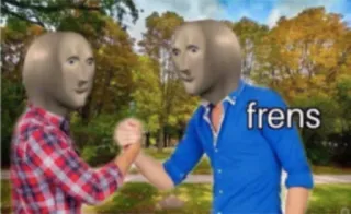 👯‍♀️ 0b31bd3c frens Meme, Stonks, Frens, Amici, Meme di internet telegram sticker