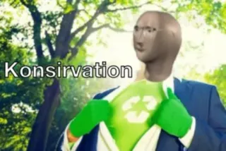 🌴 3cb7c2ff Konsirvation Meme, Conservazione, Riciclo, Ambiente, Stonks telegram sticker