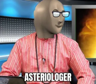 🤓 69b0399c ASTERIOLOGER Meme, Stonks, Astrologo, Divertente, Internet telegram sticker