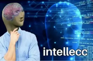 🤔 7281ae5b intellecc Meme, Cervello, Intelligenza, Intelletto, Divertente telegram sticker