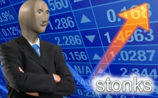 📈 77e210a9 stonks Stonks, Meme, Finanza, Azioni, Soldi telegram sticker