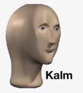 😌 96f167fb Kalm Stonks, Meme, Calma, Tranquillo, Meme di internet telegram sticker