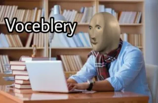 🗣 9c7f7fda Voceblery Meme, Stonks, Vocabolario, Divertente telegram sticker