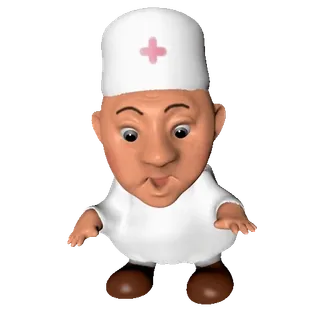 👨‍⚕️ 067fd854 nurse, doctor, medical, cartoon, healthcare telegram sticker