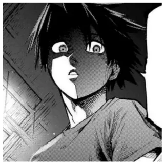 🗯 27e6ac6f アニメ, マンガ, びっくり, 表情, ポートレート telegram sticker