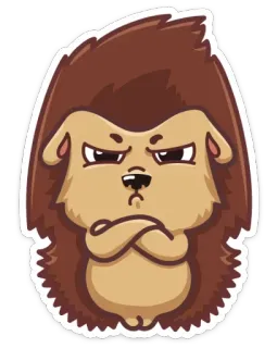😠 7bc7da7e dier, egel, sticker, cartoon, boos, schattig telegram sticker