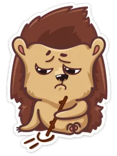 Ёжик Шуня @TgSticker telegram stickers