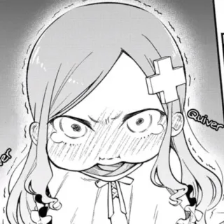 😤 39a1db99 Quiver Anime, Manga, Cartoon, Mädchen, Aufgeregt, Zittern whatsapp sticker