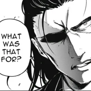 😠 50ebdc76 WHAT WAS THAT FOR? Manga, Comic, Wütend, Frage, Dialog, Ernst, Illustration whatsapp sticker