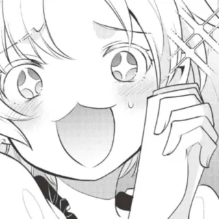 😃 bd22c825 Anime, Manga, Mädchen, Aufgeregt, Glücklich whatsapp sticker