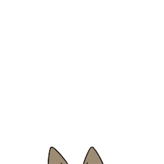 ✨ 47e11b62 animal ears, cartoon, sticker, cat ears, neutral whatsapp sticker