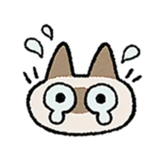 😺 12e842a0 猫, 怖い, 絵文字, ショック, 動物 telegram sticker