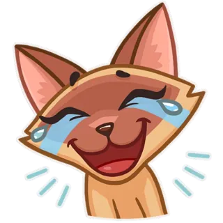 😂 1c9daf76 cat, laughing, crying, animal, meme, sticker telegram sticker
