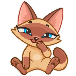😊 7c80aca0 cat, cute, animal, sticker, cartoon, feline telegram sticker