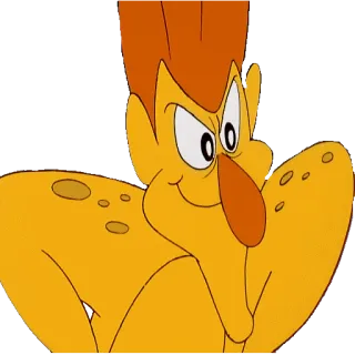 😠 164857bd การ์ตูน, สัตว์ประหลาด, สีส้ม, ตัวละคร telegram sticker