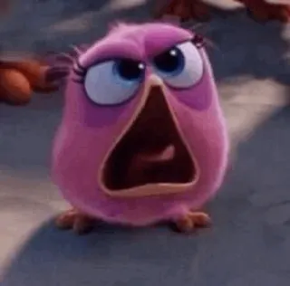 〰 bec3b47b Stella Angry Birds angry birds, stella, cartoon, pinker Vogel, animiert telegram sticker