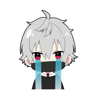 😭 08c2596f 动漫, 哭, 伤心, 眼泪, 漫画, Q版 telegram sticker