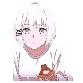 😕 3467e276 Anime, Ragazza, Pizza, Carino, Cartone animato telegram sticker