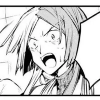 🤍 fac1f480 Manga, Anime, Boos, Schreeuwen, Personage, Expressie telegram sticker