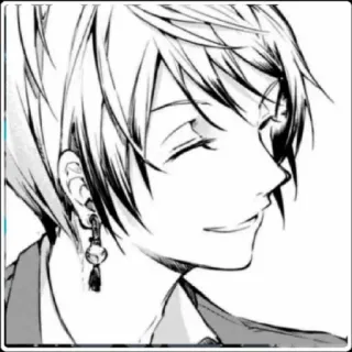 🙂 816e2df3 Anime, Manga, Porträt, Charakter, Illustration, Ohrringe, Person, Zeichnung whatsapp sticker