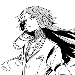 🥀 5977adb9 Anime, Manga, lange Haare, Anzug, Charakter telegram sticker