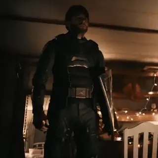 🛡 cba84ddf Black Noir The Boys superbohater, brutalny, zamaskowany, żołnierz, mroczny telegram sticker