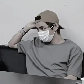 ▪️ b784a912 persona, hombre, mascarilla, kpop, ídolo, coreano, cantante, actor telegram sticker