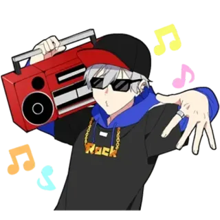 Silent Boy whatsapp stickers