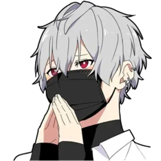 😥 1272eac4 Anime, Postać, Maska, Sztuka, Rysunek telegram sticker